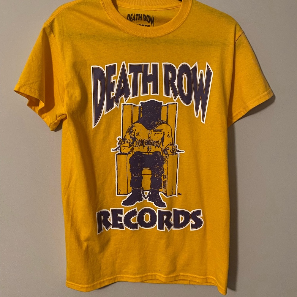 Death Row Records Yellow Tee Shirt